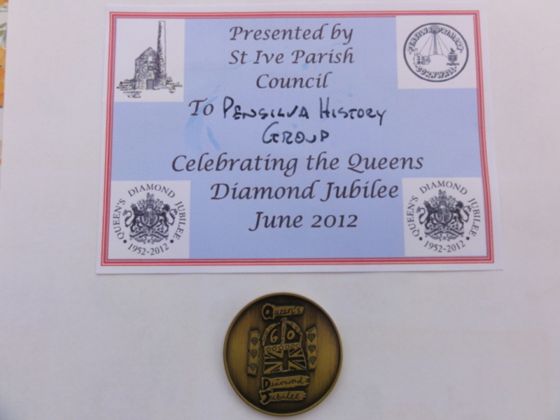 Modern Pensilva archive photograph: Jubilee Medal 001